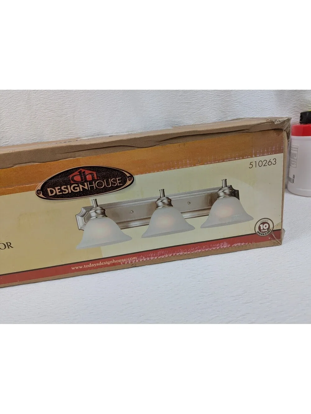Design House - 510263 - Bristol 3 Light Vanity Light - Satin Nickel